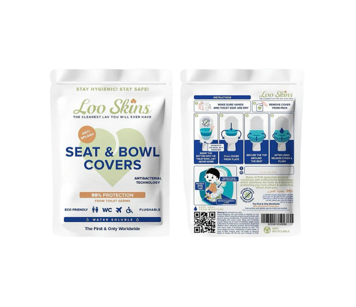Loo Skins (One Pack/ 3 covers)